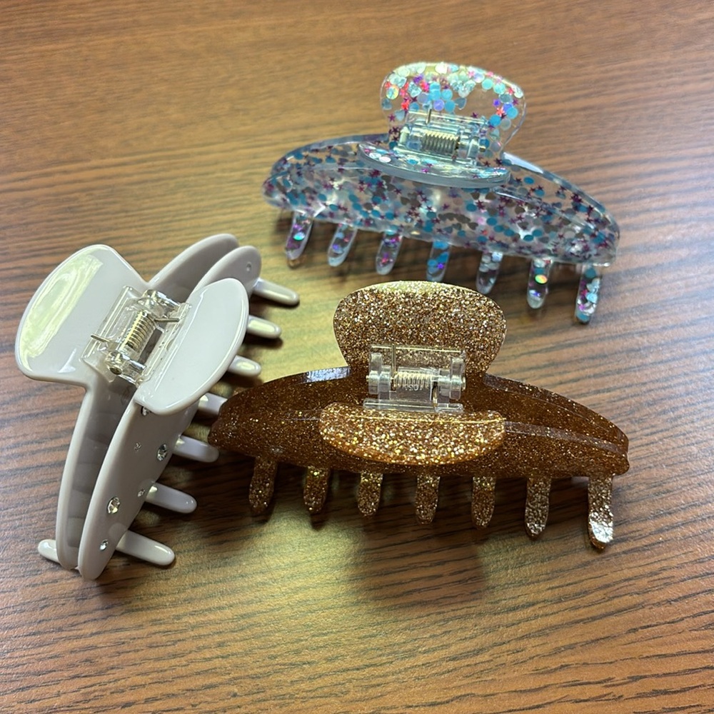Emi Jay hair clip - selling brown glitter only